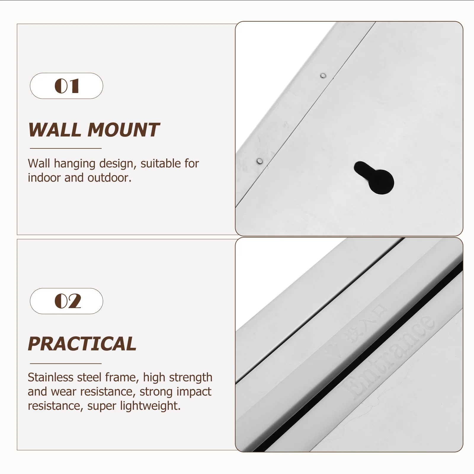 

Wall Mount Suggestion Box Stainless Steel Lockable Complain Letter Box For School Office Public Places Donation Voting