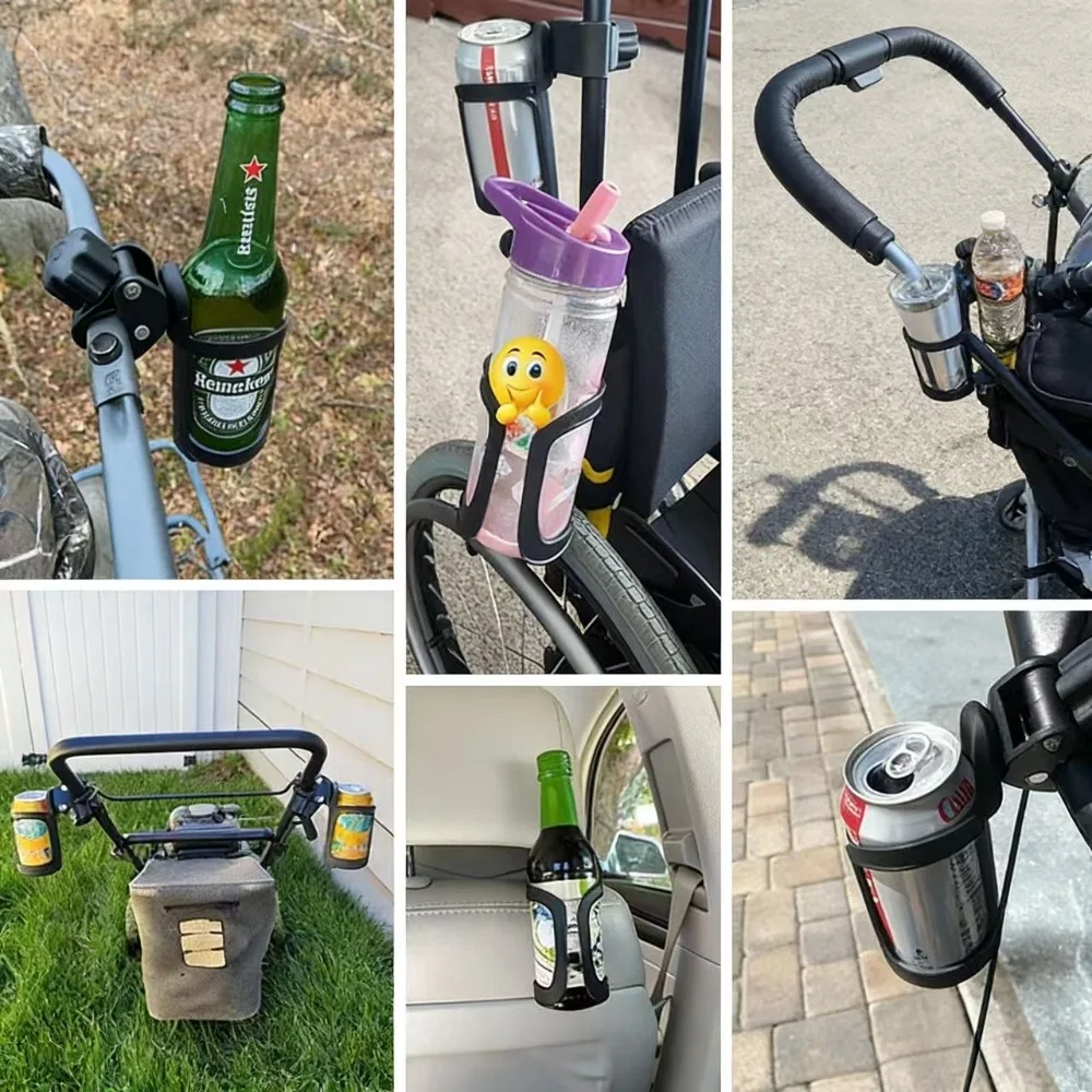 Anti-slip 360 Degree Rotation Motorcycle Baby Stroller Bicycle Bottle Holder Water Cup Bracket Bike Bottle Rack Cycle Cup Cage
