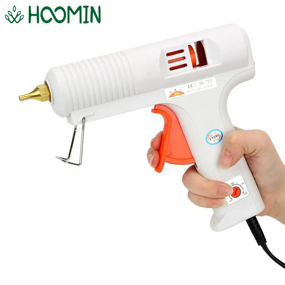 

DIYWORK Muzzle Diameter 11mm 110W Temperature Adjustable Craft Repair Tool Constant Temperature Hot Melt Glue Gun Heating Up