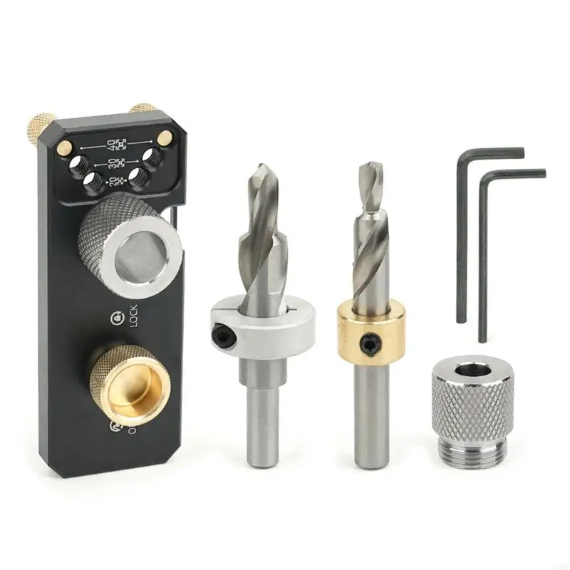 Herramienta guía perfil perfil aluminio ajustable HX6C con brocas taladro para alineación precisa los en