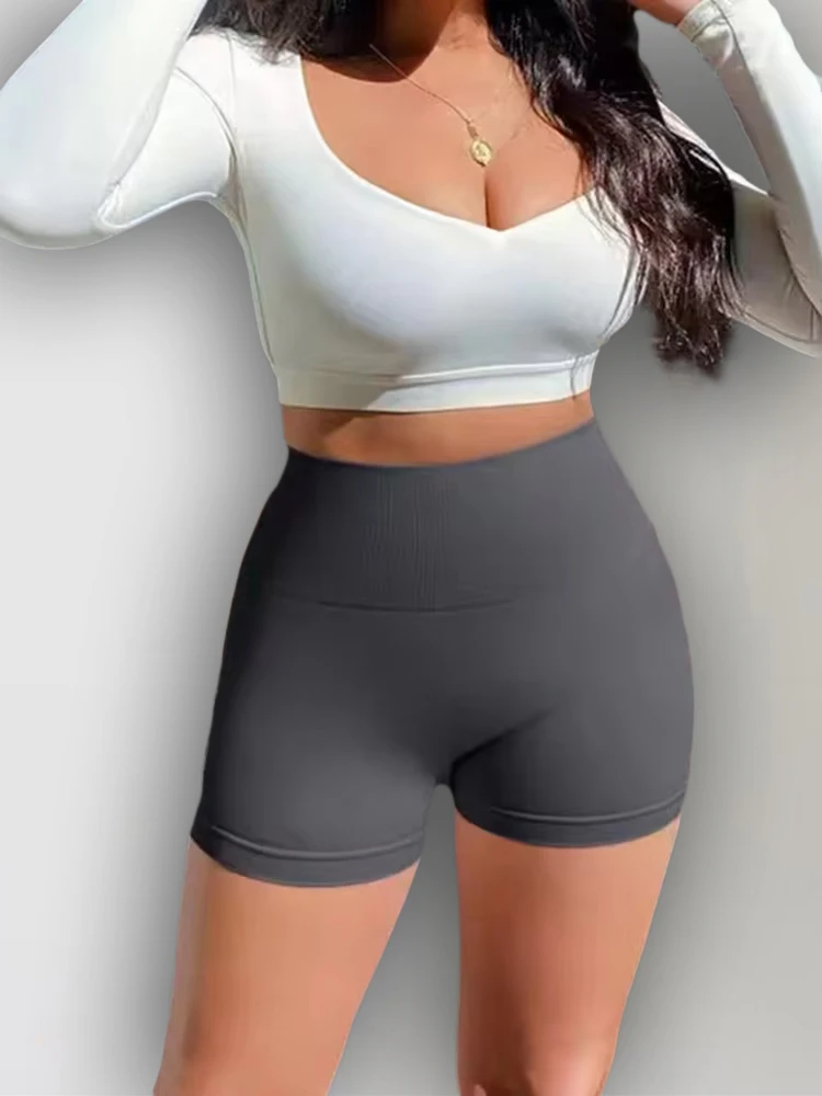 Running Fitness Shorts Yoga for Women Quick Dry High Waist Bicycle Biker Tights Short Leggings Summer Hot Shorts