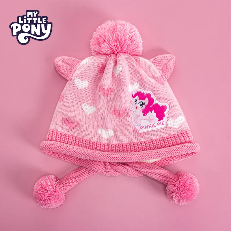 Kawaii My Little Pony Cartoon Knitted Hat Twilight Sparkle Children Winter Thickened Warm Windproof Knitted Hat Christmas Gift