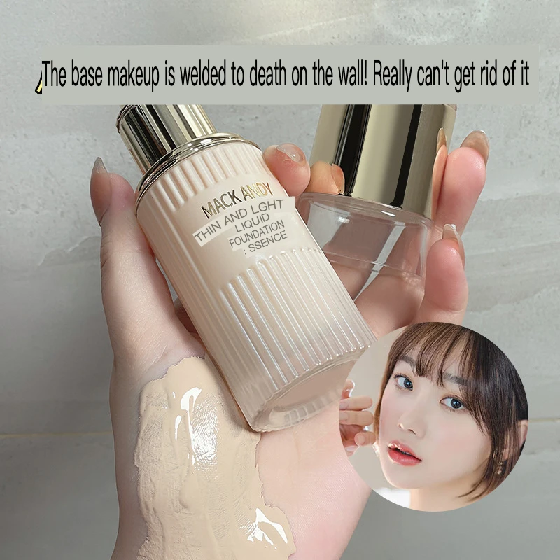 Makeup Maco Andy Flawless Liquid Foundation Moisturizing Concealer Long-lasting Waterproof Cream Muscle Without Makeup Removal