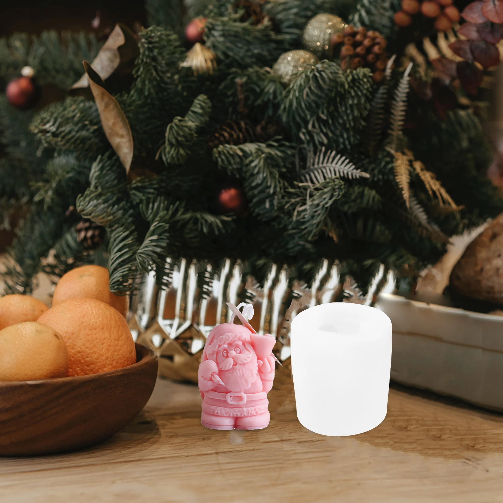 

Silicone Xmas Santa C Molds for DIY Aromatherapy Gifts Wax Mold Christmas made Prop Craft Supplies