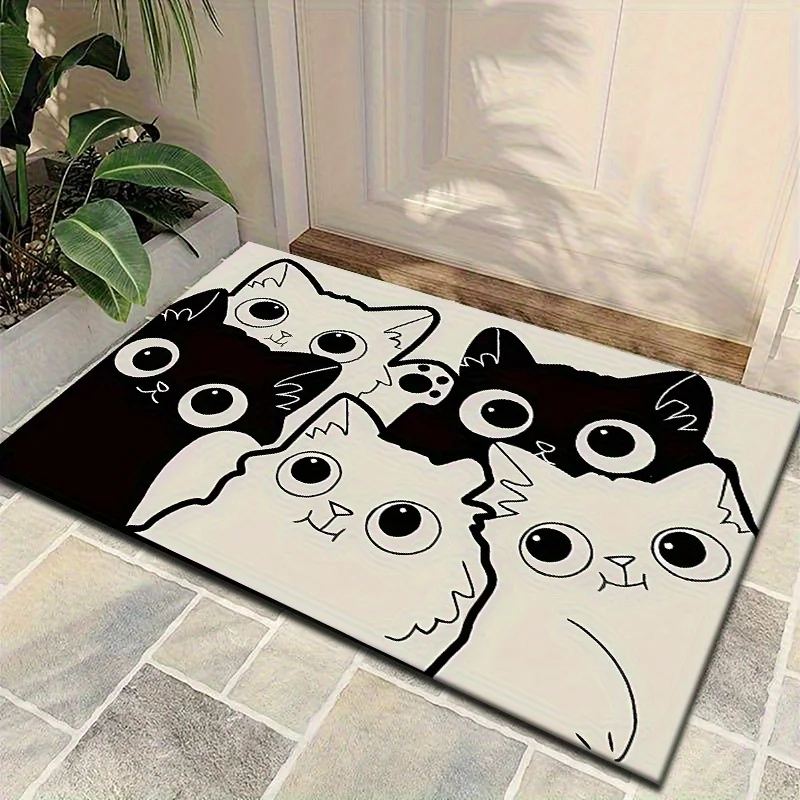A-patterned welcome doormat- thick, high-density outdoor doormat suitable front porches and entrances, washable, suitable spring