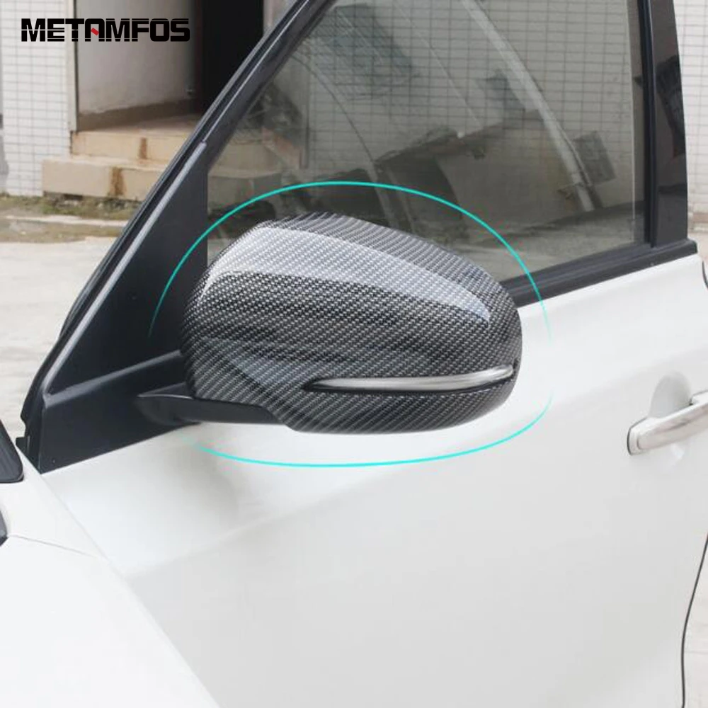 For Suzuki SX4 S-Cross Crossover 2013-2021 2022 Carbon Fiber Rearview Side View Mirror Cover Trim Bezel Accessories Car Styling