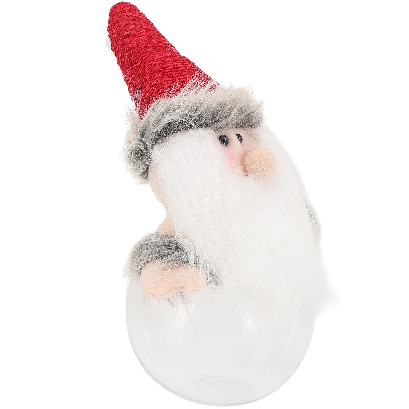 

Christmas Candy Box Santa Design Portable Plastic Storage Container For Party Festival Treats Packaging Jar Party Supplies