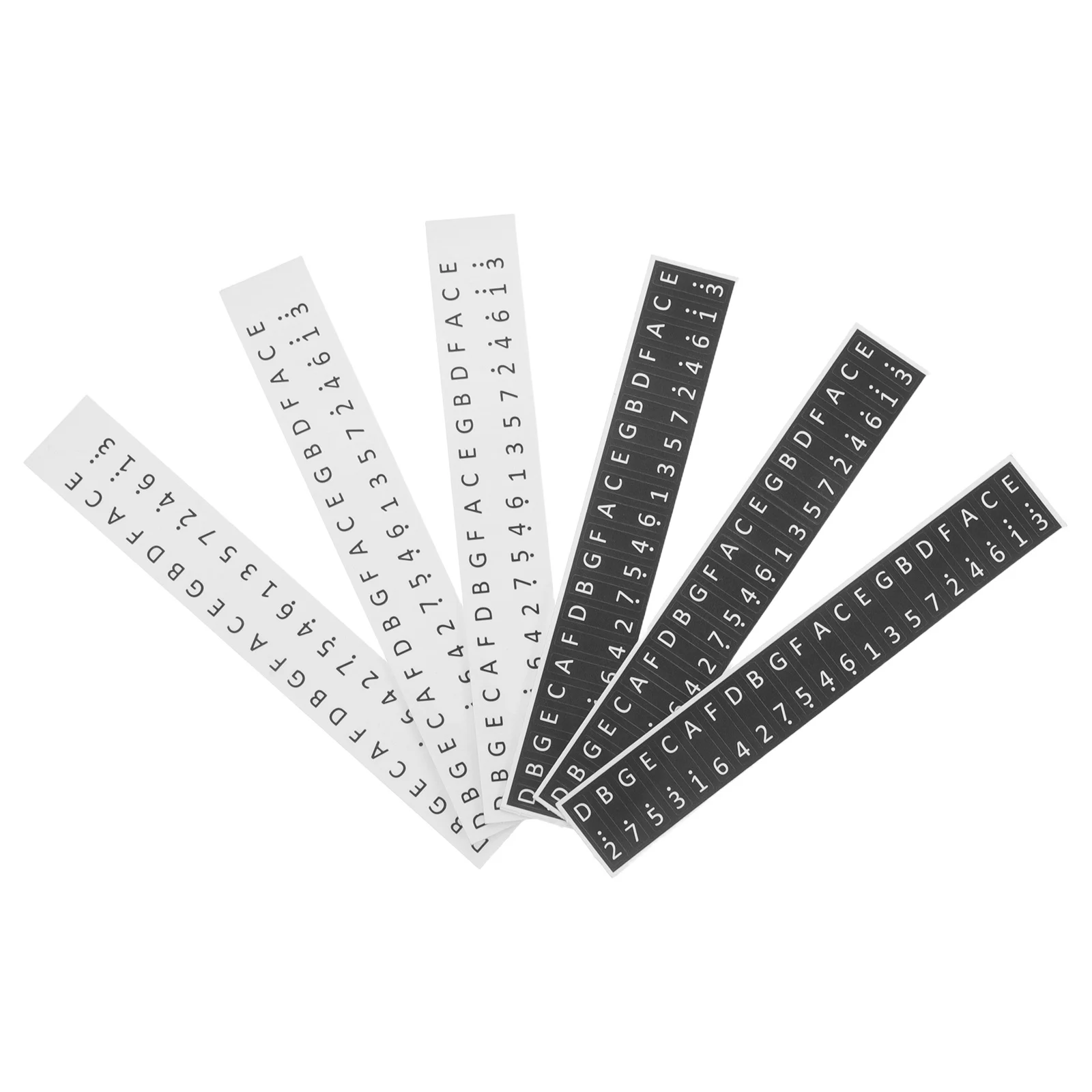 

6pcs Kalimba Note Stickers 17 Key Thumb Piano Labels Staff Decals Beginner Musical Scale Keyboard Markers High Viscosity