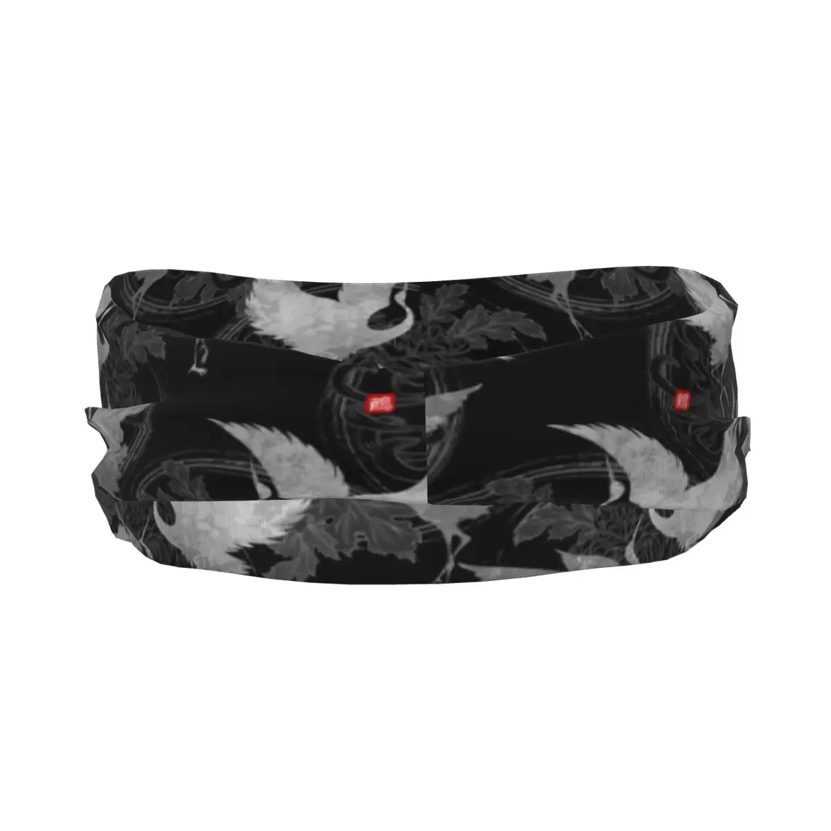 Headband Cranes Tanajura With Japanese Hieroglyphs Headwrap Hairband for Tennis Gym Fitness Headwear Hair Accessories