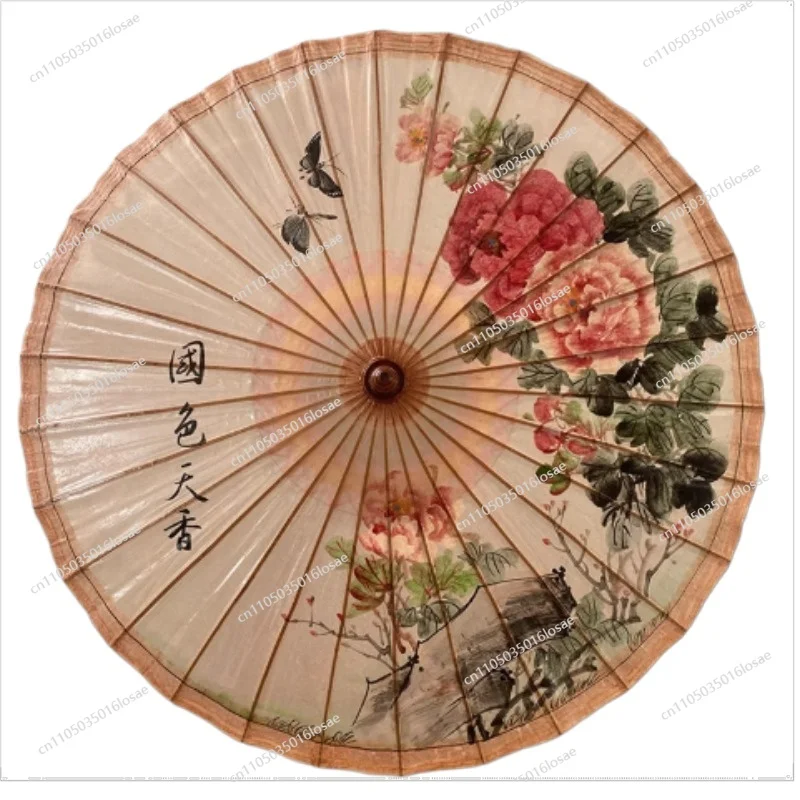 

Oil Paper Umbrella Long Handle Umbrella Handmade Craft Decorative Umbrella Waterproof and Sunscreen Folding Umbrellas