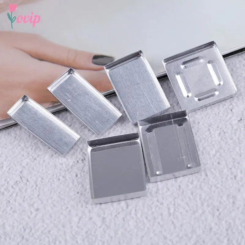 10PCS Aluminum Square Empty Eyeshadow Pans Makeup Pigment Palette Powder Storage Case DIY Cosmetic Tools 6 Sizes