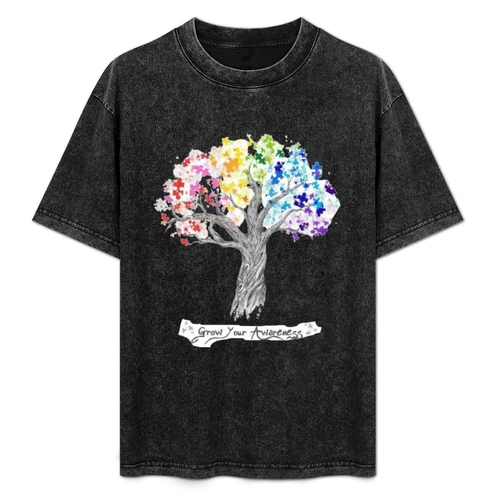 

Neurodiversity Tree T-Shirt cotton t shirt pack t shirts for man cotton t shirts for man slim fit shirt man casual T-Shirt