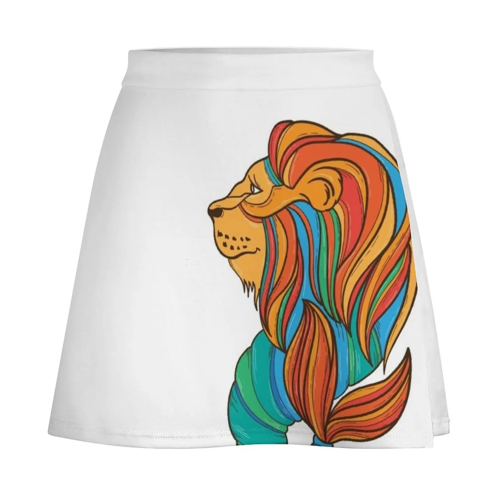 Merlion Mini Skirt summer dress for women 2025 summer clothes Mini Skirt