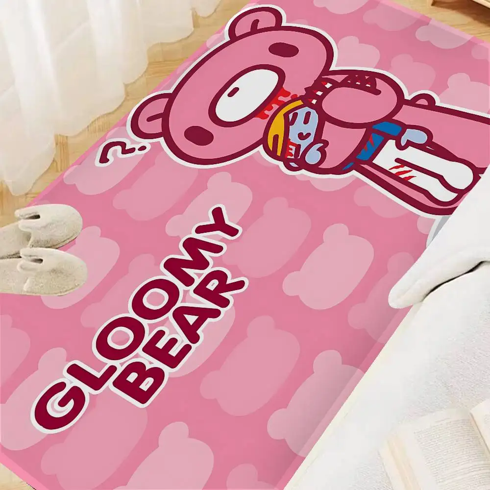 Kawaii G-Gloomy Bears Entrance Door Mat Nordic Style Bedroom Living Room Doormat Home Balcony Anti-Slip Modern Home Decor
