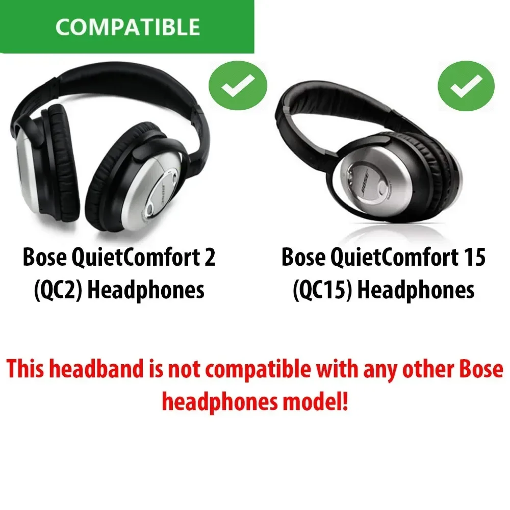وسادة بديلة لعصابة الرأس لسماعات Bose Quiet Comfort 2 (QC2) وQuiet Comfort 15 (QC15)