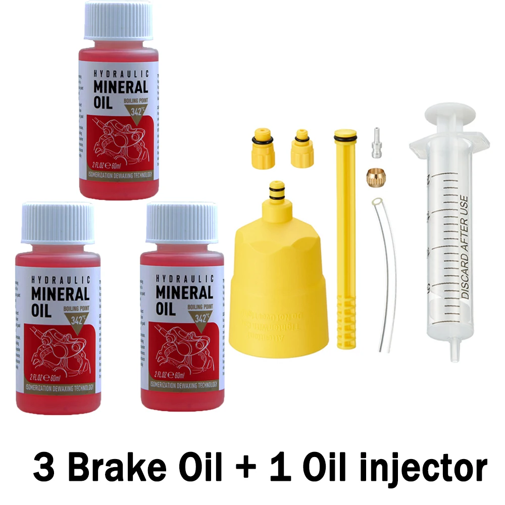 Hot Fietsrem Minerale Olie Systeem Vloeistof 60Ml Fietsen Mountainbikes voor Shimano 27Rd Fiets Hydraulische Schijfremolie Injector