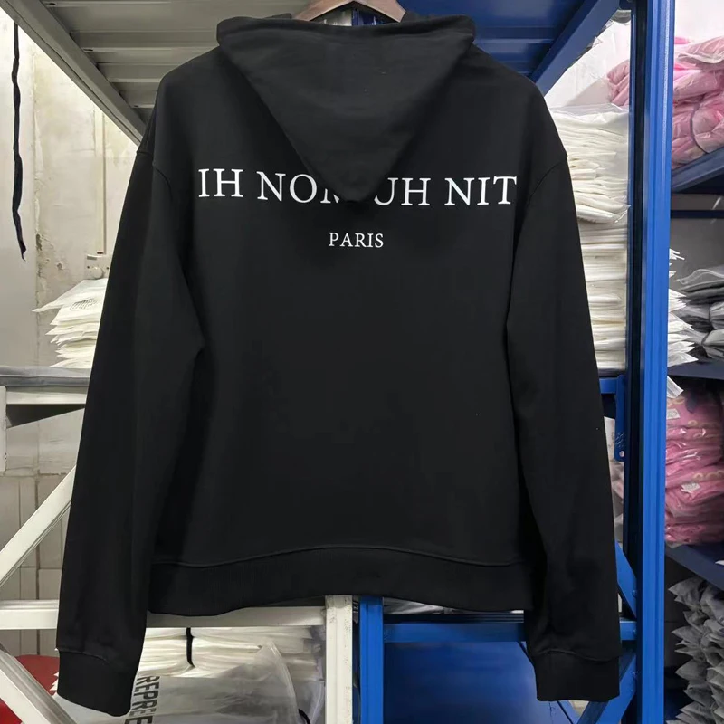 Popular Brand Ih Nom Uh Nit Hoodie Bust Portrait Print High Quality Cotton Black White Pullover IH NOM UH NIT Sweatshirt