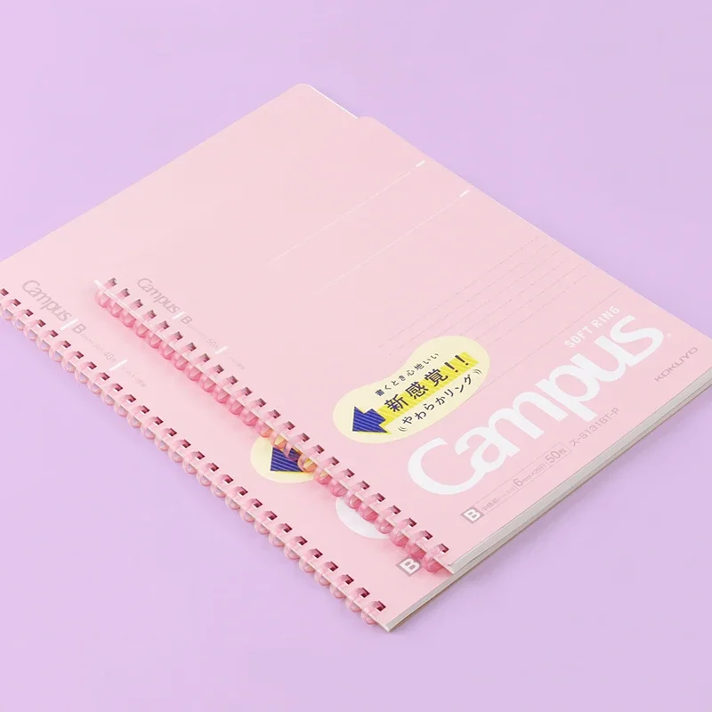 1pc Japan KOKUYO Soft Ring Notebook Limited New Candy Color B5 40 Pages A5 50 Pages Coil Notebook Workbook Japanese Stationery