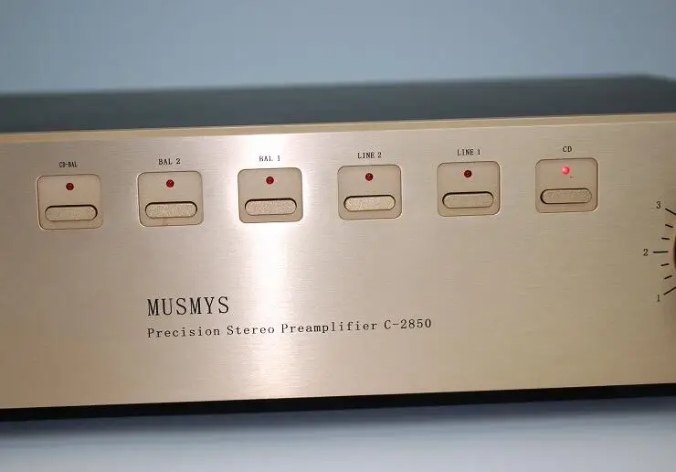 MUSMYS C-2850 Love Edition High end Front Stage Amplifier Furuas Cow Mask, 250mV/40K (balanced) 250mV/20K (RCA)