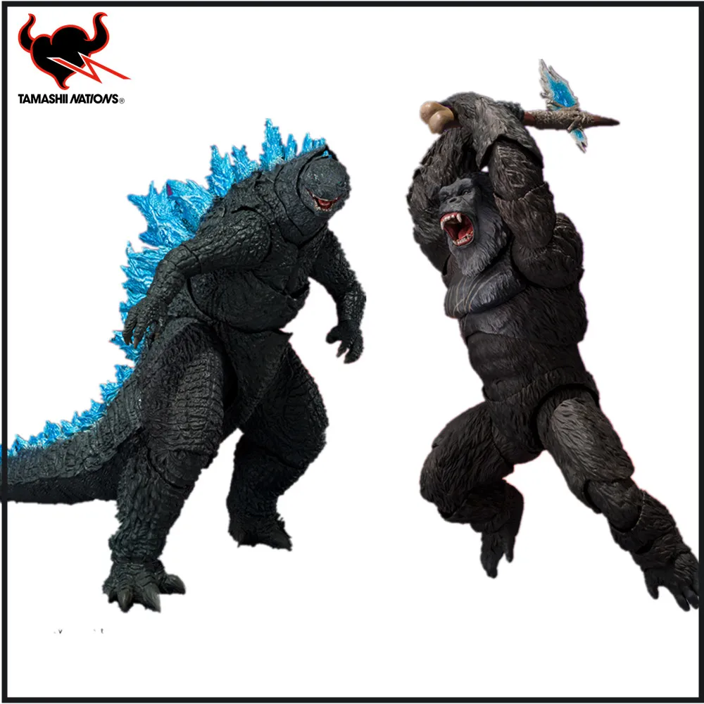 

In Stock Original Anime S.H.MonsterArts KONG FROM GODZILLA x KONG: THE NEW EMPIRE [2024]PVC Action Figure Toys Doll Collection