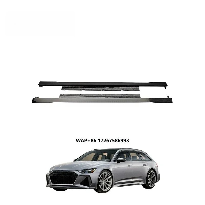MSY Style Dry Carbon Fiber Side Skirt for RS6 Body Kit