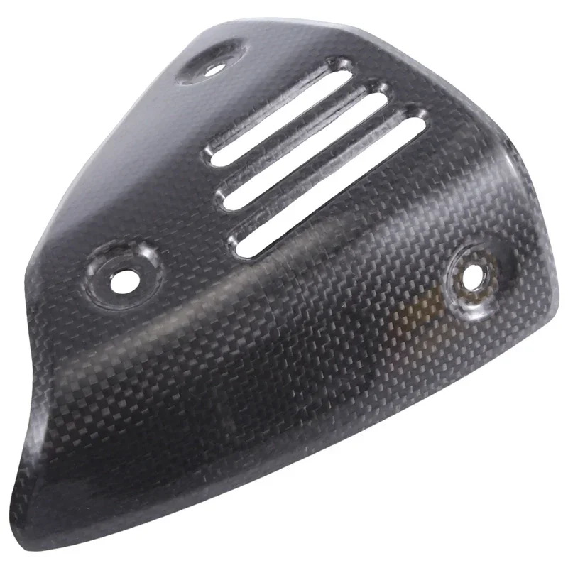 

S T Motorcycle Accessories Exhaust Cover Real Carbon Fiber Exhaust Case Muffler Cover Heat Shield Cover.