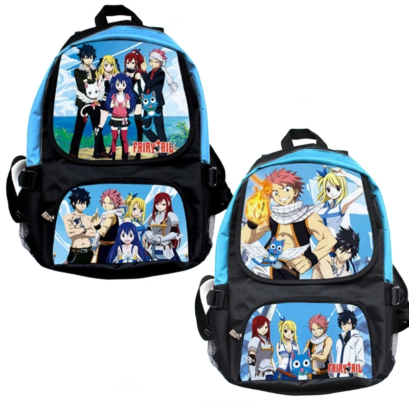 Anime Plecak peryferyjny Fairy Tail Fashion Duża pojemność Plecak do szkoły średniej i college'u Kolekcja ozdób