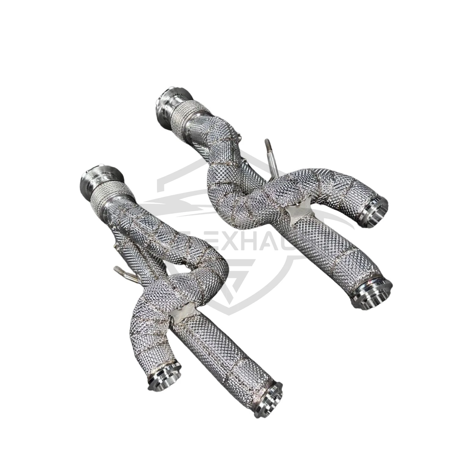 

High Flow Sport Downpipe Stainless Steel for Lamborghini Aventador SVJ LP700 LP720 LP750 LP740 with Heat Shielded