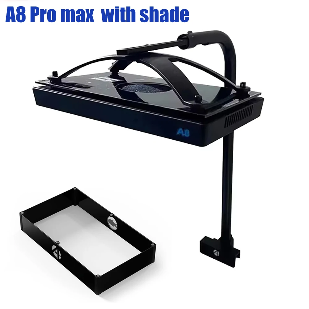 Wholesale A8 Smart WiFi App Programable 240W Full Spectrum Marine LED Aquarium Reef Lighting for With Mount Bracket Shade