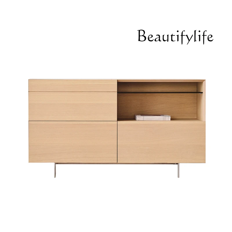 

Modern Minimalist Sideboard Cabinet Entrance Cabinet Japanese and Nordic Style Storage Living Room Cabinet