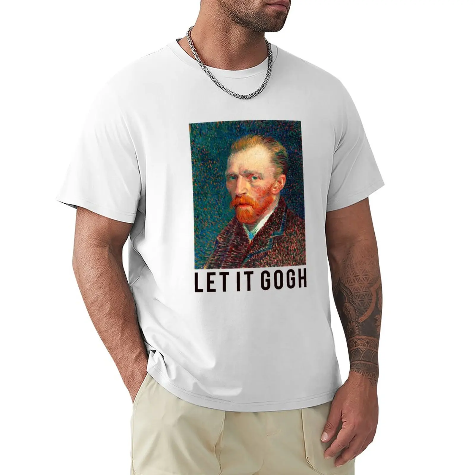 Let it Gogh | Fun With Art T-Shirt plus size tops boys whites slim fit t shirts for men