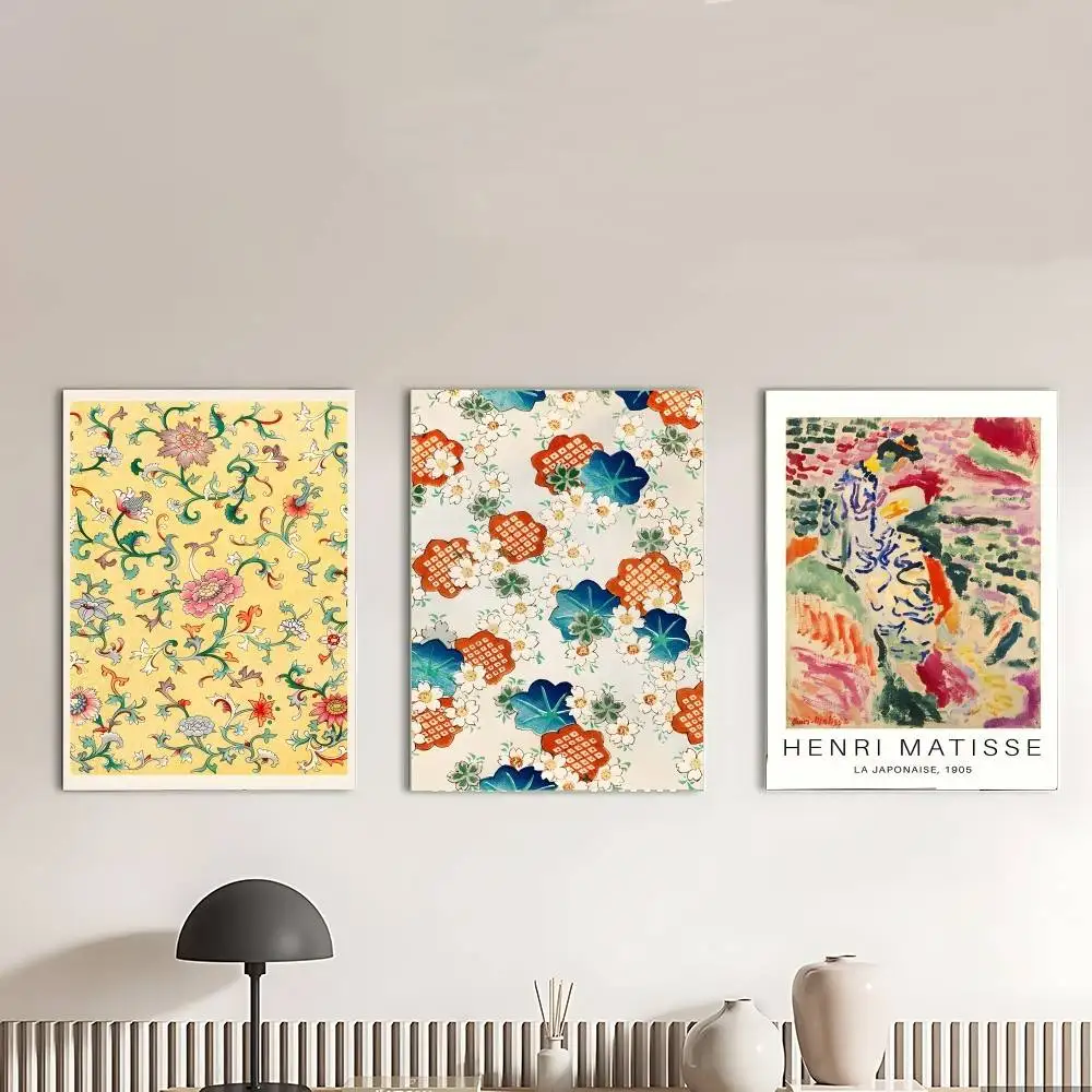 Abstract Henri Matisse Cuadros Decorativos Flower Market Poster Canvas Painting For Living Room Home Decor Poster Fans Gifts-unf