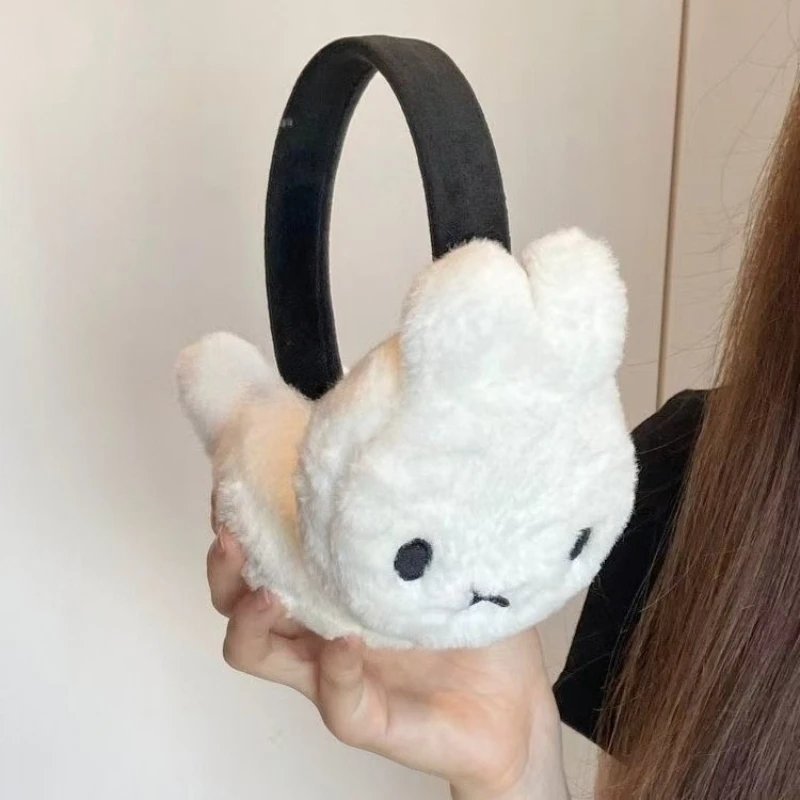 Miffy Ear Muffs Cute and Cartoon Bunny Print Fashionable Fangfeng Going out Cold-Resistant and Warm Student Ear-Warming Headband