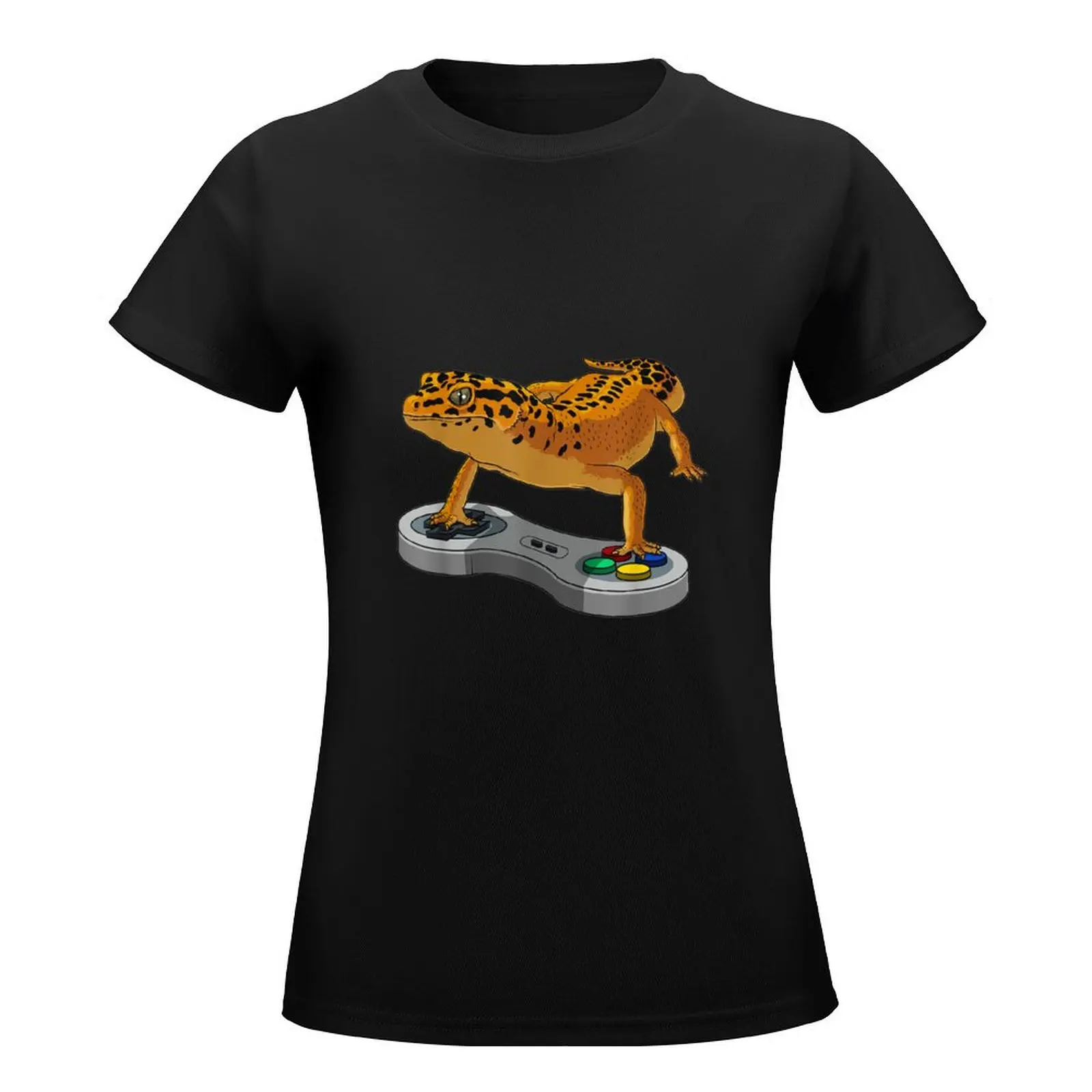 Funny Leopard Gecko Bearded Dragon Gift Kids Cool Gamers T-Shirt kawaii clothes funny woman t shirt