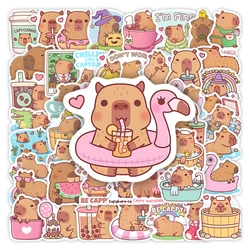 Cute Cartoon Capybara Sticker Fun Pet Animal DIY Kids Toys Gift Waterproof Decal for Laptop Phone Scrapbook Bottle Decoration