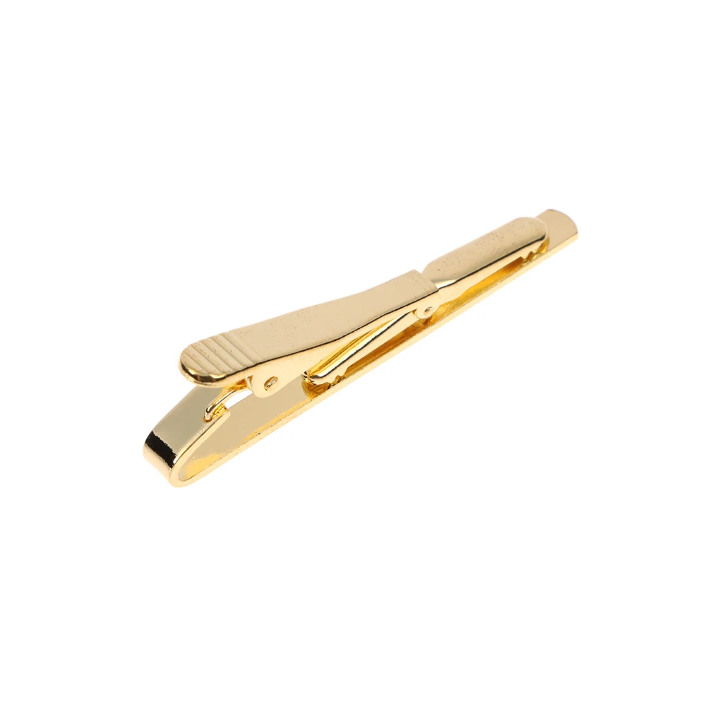 Fashion Men Metal Silver Gold Simple Necktie Tie Bar Clasp Clip Clamp Pin