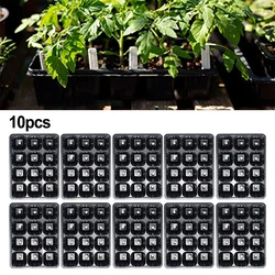 10pcs 12 Cells Plant Starter Trays Seed Starter Trays Germination Propagation Nursery Tray For Vegetable Fruit Flower Seeding