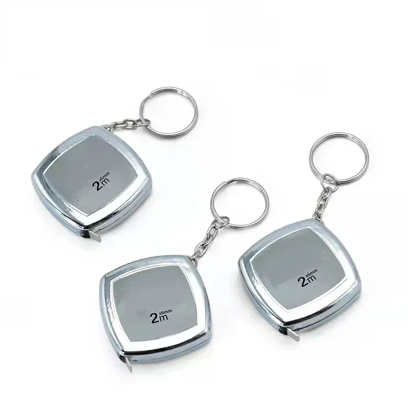 2 Meters Small Tape Measure Key Ring Small Steel Tape Measure Mini Pocket Portable Compact Carry Around Mini Tape Measure