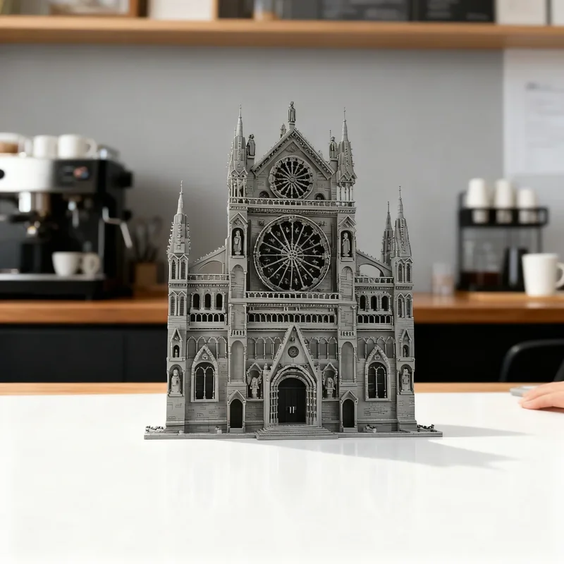 

7308pcs MOC Gothic Cathedral Facade Architecture Model Building Blocks Construction Christmas Gifts Toy Creative DIY Idea Toys