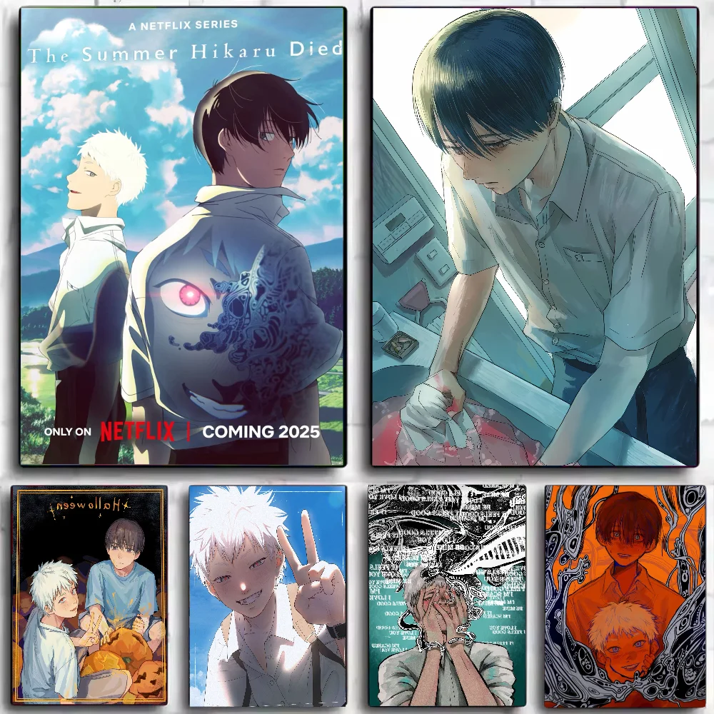 The Summer Hikaru Died Poster Stickers Art Wall Murals Decor Game Room Decor Gifts Kawaii HD Painting Cat Cars