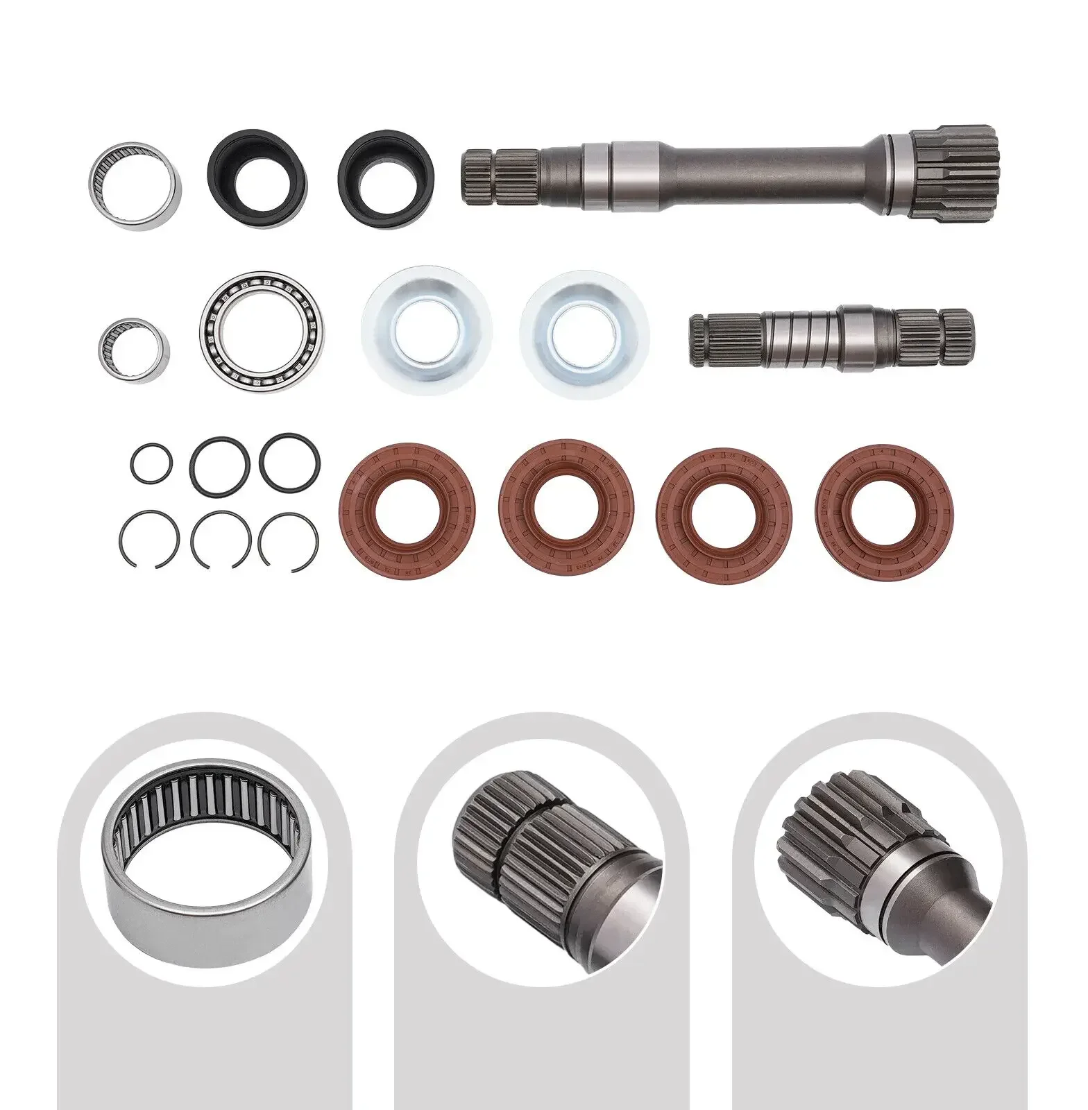 

​​Complete Front Axle Shaft Kit 2012-2022 Ram 1500 Replacement Includes Inner Intermediate Shaft Direct Fit Easy Installation​​