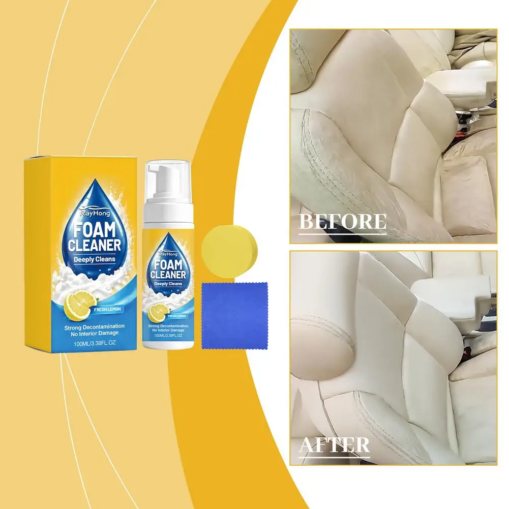 150ml Powerful & Multipurpose Car Interior Foam Cleaner All Purpose Rinse Foam Cleaner Spray Deep Penetration Rich Cup ﻿ view 2