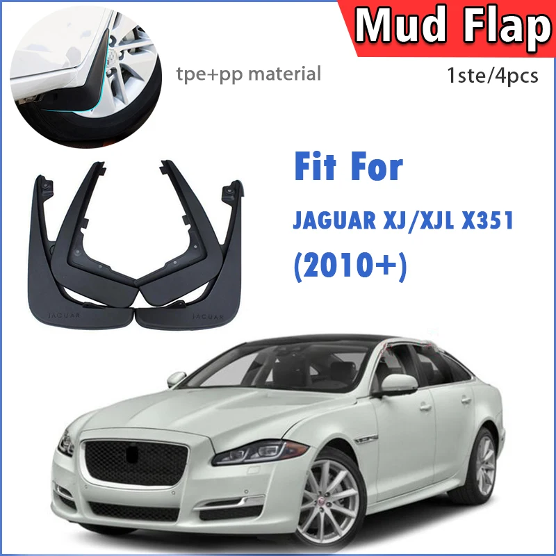 

For JAGUAR XJ XJL X351 2010 2011 2012 2013-2023 Mud Flap Guards Splash Mudguard Fender Mudflaps Car Accessories Front Rear 4PCS