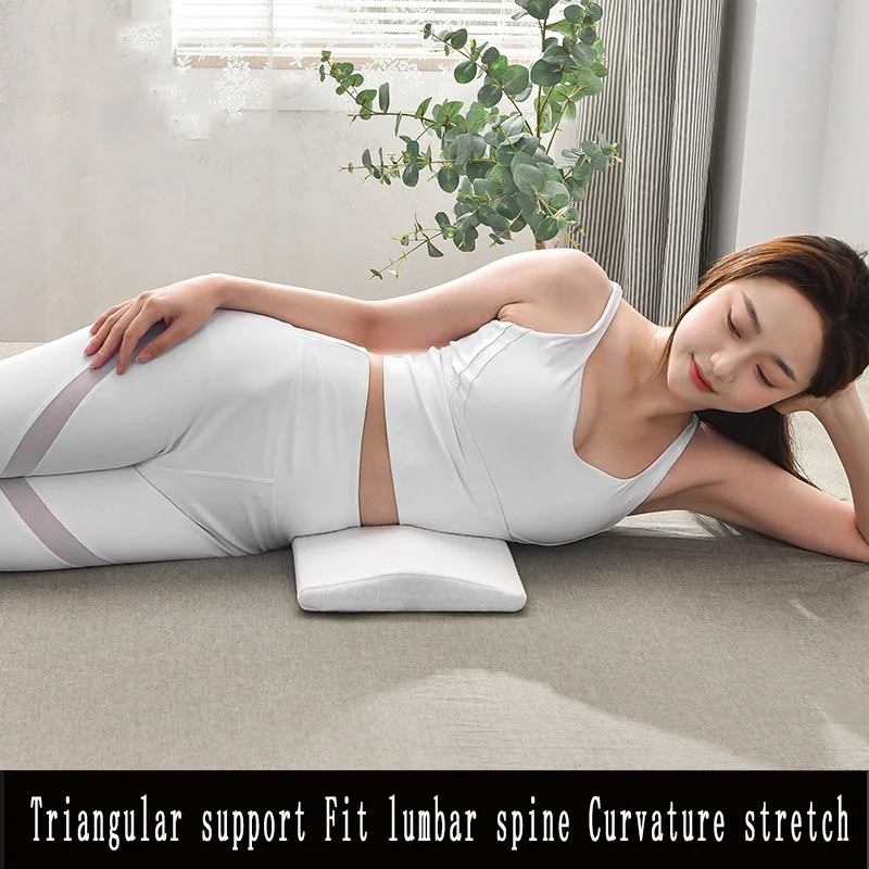 

Pillow for Pregnant Women Lumbar Pillow Memory Foam Triangle Orthopedic Pillow Waist Back Support Cushion Slow Rebound Pillow