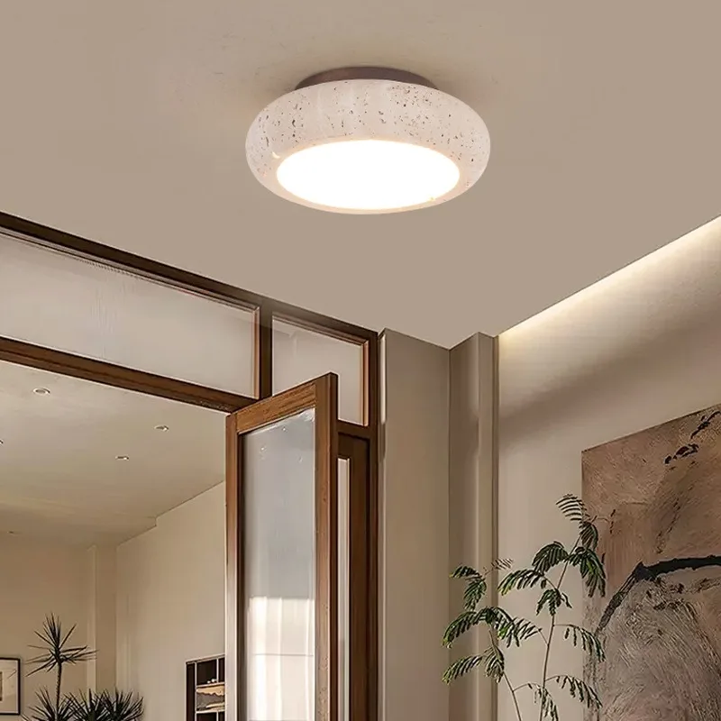 

Nakaguwabi sabi style yellow cave stone ceiling light retro cream style bedroom foyer balcony corridor staircase corridor light