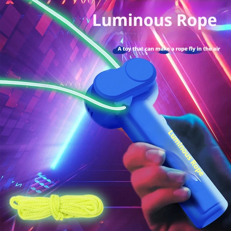 

Luminous Rope Launcher Decompression Tool Playful Cat Flying Rope Toy Party Gift Children'S Birthday Gifts New Year'S Gifts