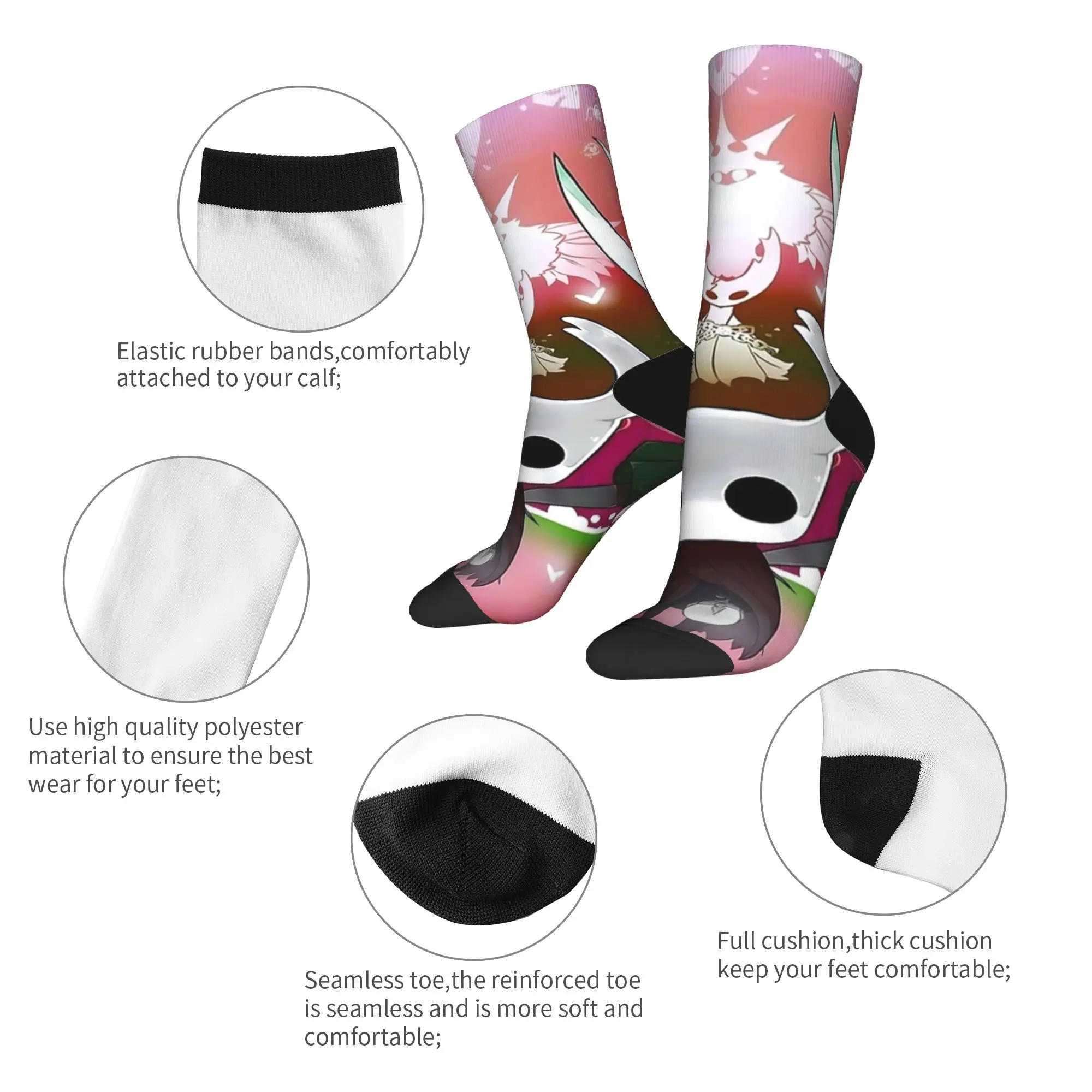 جوفاء فارس أنيمي الجوارب المضادة للانزلاق جوارب زوجين الدافئة لينة تسلق الجوارب الربيع مضحك الرسم الجوارب