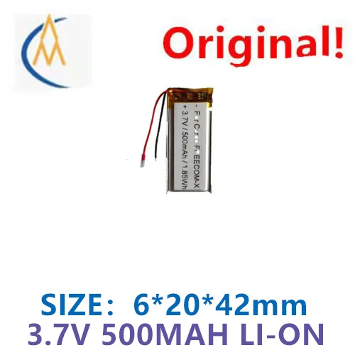 buy more will cheap 602042 Polymer Lithium Battery 3.7V 500mAh High Capacity Intelligent Lithium Battery Second Line