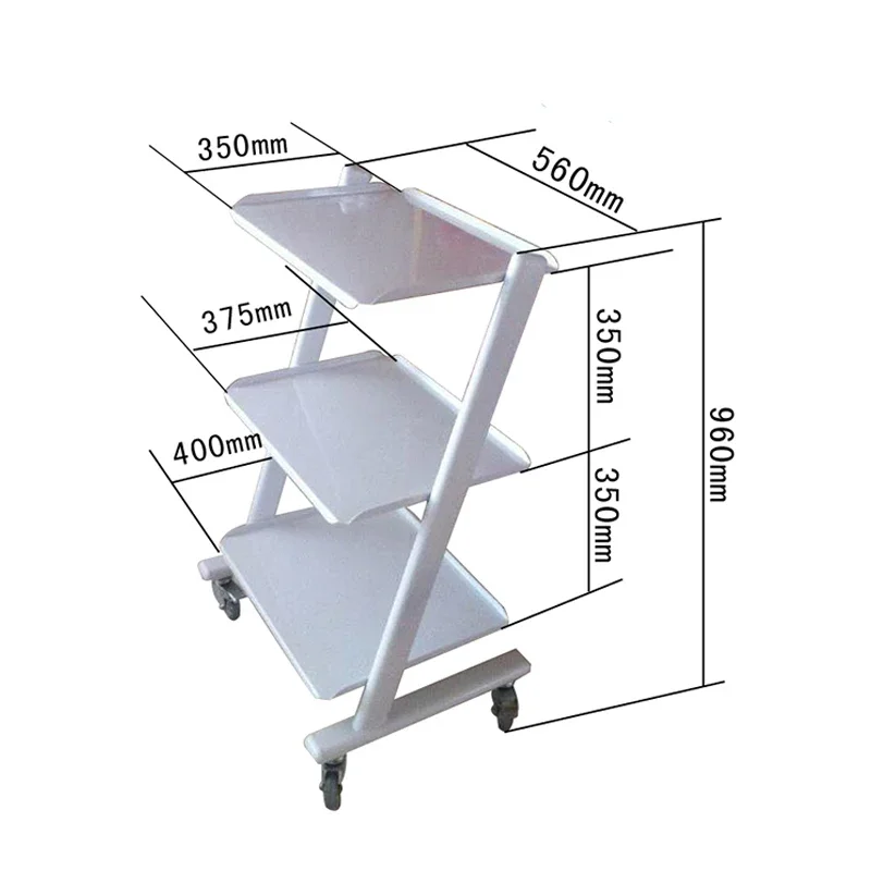 Rack, rack, storage rack, dental and dental instrument cart, beauty salon, trolley, nail tool cart