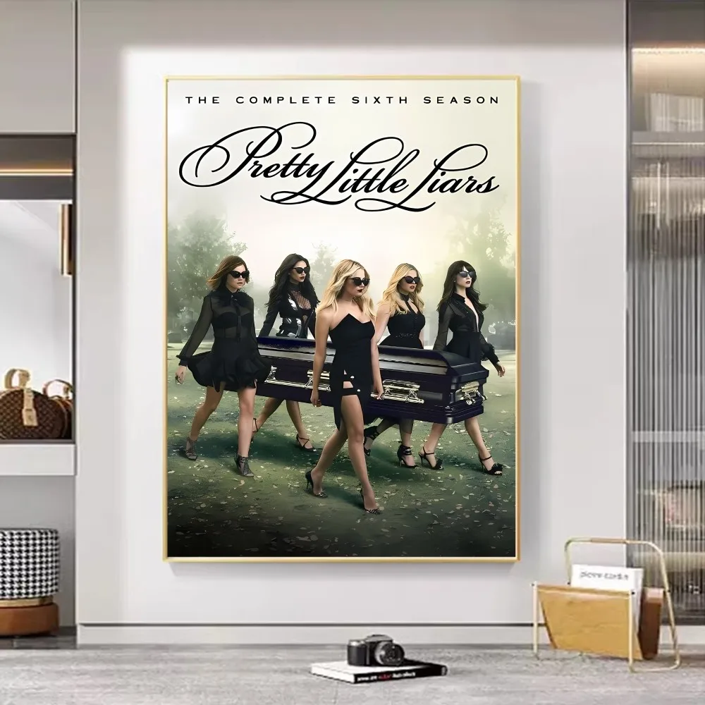 Pretty Little Liars Classic Movie poster adesivo di carta impermeabile Coffee House Bar Decor Art Wall Stickers